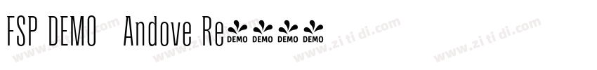 FSP DEMO   Andove Re字体转换